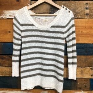 3/$15🌼 Aerie knit sweater 3/4 sleeve women’s Sz M